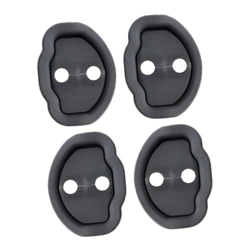 BESTYASH 4pcs Car Door Lock Protective Cover Silicone Latch Guard for Model Shock Absorption Rust Prevention Easy Installation for Vehicle Protection