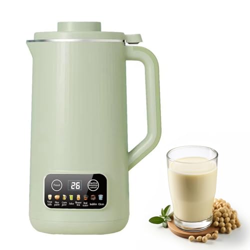 Máquina automática de leche vegetal, 600 ml, máquina automática de leche de nuez, leche vegetal hecha en casa sin lactosa, multifuncional y salud máquina de leche de soja para avena, soja, nueces,