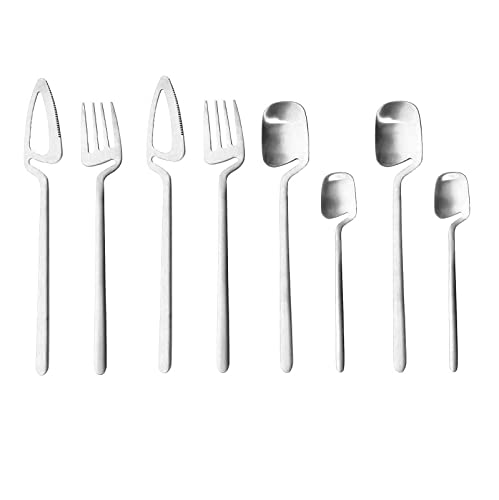 Set Cubiertos Cocina 8 Piezas Acero Inoxidable