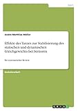 Effekte des Tanzes zur Stabilisierung des statischen und dynamischen Gleichgewichts bei Senioren: Ein systematischer Review