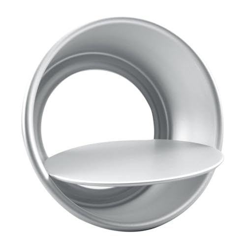 POPETPOP Molde para Tartas Redondo de Aluminio Fondo Desmontable Diseño Hueco para Hornear DIY Fácil Desmoldar y Limpiar Repostería Casera