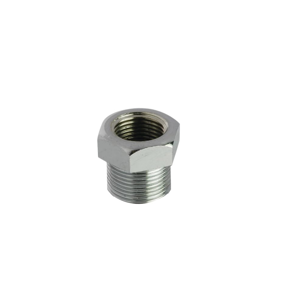 Viking Brass Bush Plumbing Thread Adapters, Chrome Finish, Thread 20mm (3/4″) Outer,Thread 15mm (1/2″) Inner, 25mm (1″) Length | Pack of 2 | solution for joining pipes and fittings-image-45
