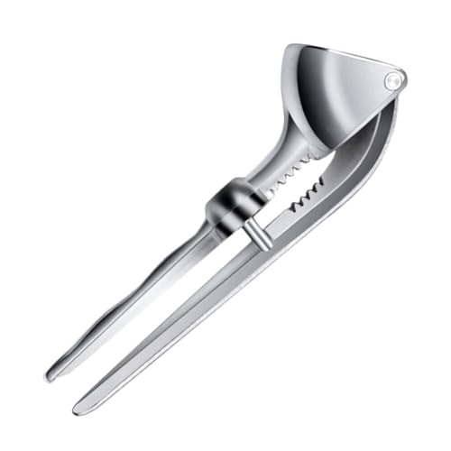 BESPORTBLE Stainless Steel Garlic Press Crusher Mincer for Kitchen Manual Garlic Squeezer with Smooth Lever Wear-resistant Design Ginger Nuts and Vegetables Easy to Clean Compact Storage