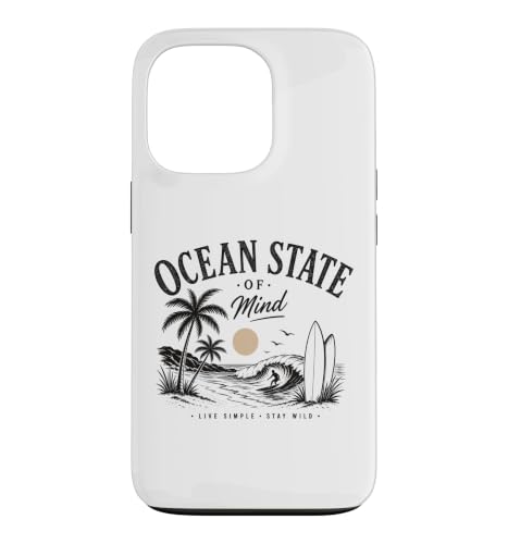 Live Simple Stay Wild Surf Beach Palm Sunset �r���e�[�W�A�[�g �X�}�z�P�[�X iPhone 13 Pro �p