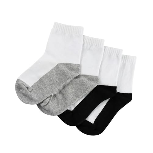 6 pairs - student breathable, easy-to-wash sports socks, summer color-blocked socks for male and female students3