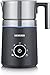 SEVERIN Espumador de leche por inducción Spuma 700, espumador eléctrico que no quema la leche, jarra espumadora apta para el lavavajillas, acero inoxidable/negro mate, SM 3586
