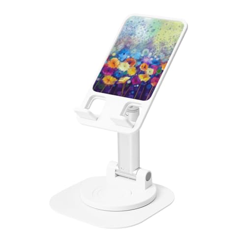 Salelf Spring Flower Seasonal for 360° Rotating Phone Stand for Desk - Adjustable Cell Phone Holder with Stable Circular Base, Perfect for Office, Home, Watching Videos
