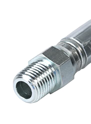 Schieffer 1/4In. X 50Ft. 4400 Psi Thermoplastic Sewer Jetter Hose & 6.5 Orifice Button Nose Nozzle #TOP1