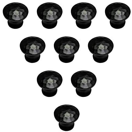 Adonai Hardware"Adin Black Antique Cast Iron Cabinet Knob (Supplied as 10 Pieces per Pack) - Black Powder Coated