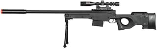 UKARMS Airsoft P2703B L96 Black Spring Sniper Rifle Bolt Action AWP with Scope