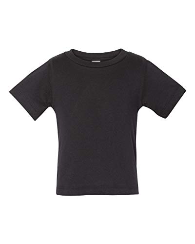 Bella Canvas Infant Jersey Short Sleeve T-Shirt 12-18MOS Black