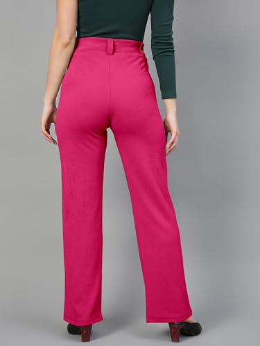Image of Mehrang Trousers for Women, Formal Pants for Women, Straight Fit Pants