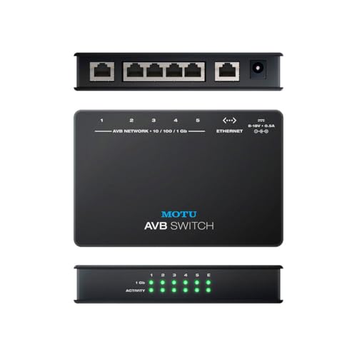 Image of MOTU AVB Switch - 5-Port Audio Video Bridging Switch