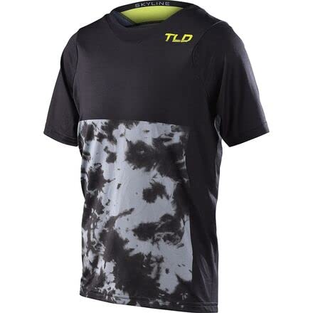 Troy Lee Designs Cycling MTB Bicycle Mountain Bike Jersey Shirt for Youth, Skyline SS Jersey (Charco