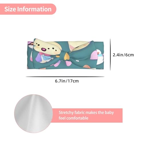 Cute Little Fox Baby Bow Headband, Soft Baby Bow Hair Accessory For Newborn Babies, &*Toddlers, Kids.3