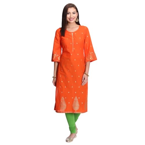 Image of Rangriti Blue Straight Kurta for Women
