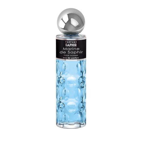 PARFUMS SAPHIR Marine de Saphir - Eau de Parfum con Vaporizzatore per Uomo - 200 ml