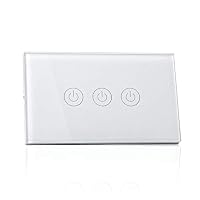 Meross Interruttore WiFi Domotica con Alexa, Smart Interruttore con Google Home Parete Italiana...