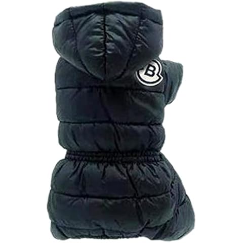 ChezAbbey Dog Winter Coat Thickened Warm Down Jacket Pet Waterproof Cotton Padded Clothes Warm Dog Snow Jacket Costume Puppy Velvet Four Legged Apparel Feather Dress for Small Medium Large Dogs Cover