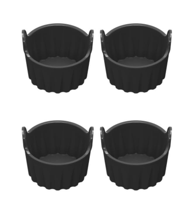 Tasses de cuisson friteuse à air antiadhésives et moules à œufs multifonctions 4 pièces