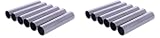 Graziano, Set di 12 Stampi per Cannoli in Acciaio Inox - Per Realizzare Sfoglia e Cannoli Siciliani Fatti in Casa, 13 x 2,5 cm