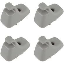 beler 4Pcs Beige Sunvisor Sun Visor Holder Retainer Clip 1HS09BD1AA Fit for Dodge Ram 1500 2500 3500 4500 5500 2009-2019