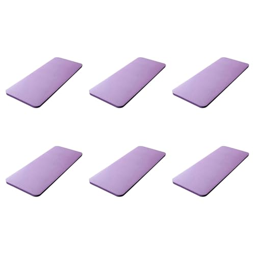 Tapis de yoga violet 15mm lot de 6 mousse pilates entraînement fitness intérieur