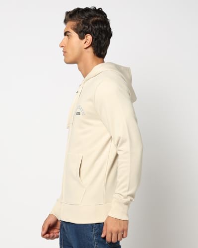 Image of Gap Men Graphic Printed Regular Fit Full Sleeves Hooded Sweatshirt