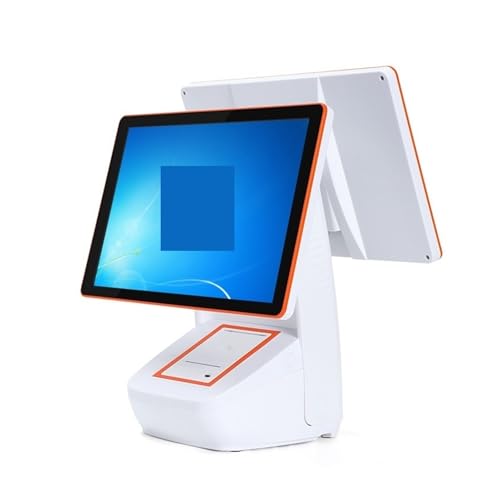Pos System, Smart Dual Screen Touch POS System – All-in-One Checkout Machine with Barcode Scanner and Scale for Supermarket and Fast Food Shops,for Small Business(Dual Screen,Pc Version)
