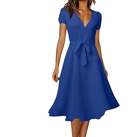 Vestido de Verano Manga Corta VEMOW Cover