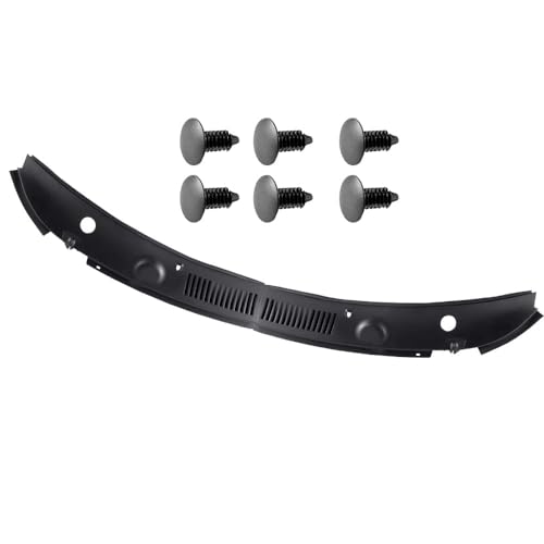 PIT66 Windshield Wiper Cowl Vent Grille Panel Hood, Compatible with Ford Mustang GT SVT 1999-2004, Direct Aftermarket Replace #3R3Z 6302228 AAA 2PCS