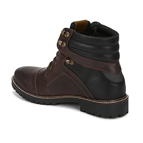Image of Royal Enfield Marshall Boots Charcoal & Red
