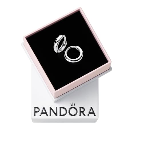 PANDORA Essence Orecchini a cerchio huggie in argento Sterling