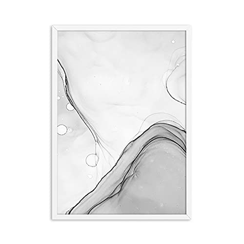 Peinture image décorative marbre gris sur toile de haute qualité format 50x70cm