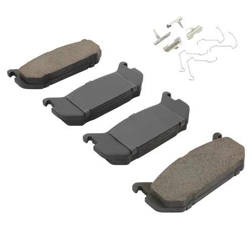 Image of QUALITY-BUILT Rear Ceramic Brake Pads, Premium 1001-0584C, Compatible with 1993-2002 Ford /Mazda (626,MX-6,Probe)