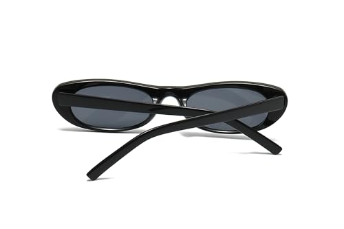 OZPYKAE Small Oval Sunglasses,Retro Narrow Oval Sunglasses for Women Men UV400 Protection Sun glasses3