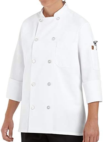 Chef Designs Women's Chef Coat, White, Medium