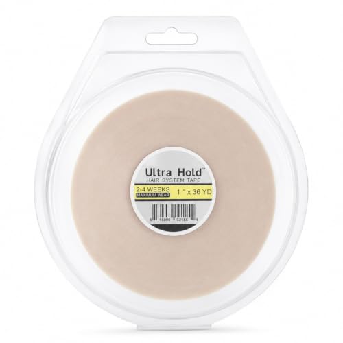 Image of Ultra Hold Waterproof Hair Patch Tape (1 inchx36 Yards /33 Meters)| Double-Sided Transparent Wig Tape for Men & Women | Strong Hold 2-4 Weeks | Easy to Use & Clean | Invisible Wig Patch for Hair Systems