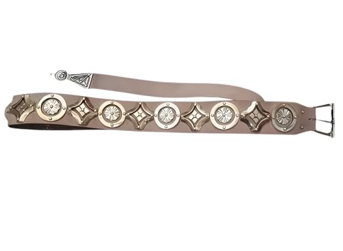 Medieval Belt - Made up of Brass With Natural Leather Belt