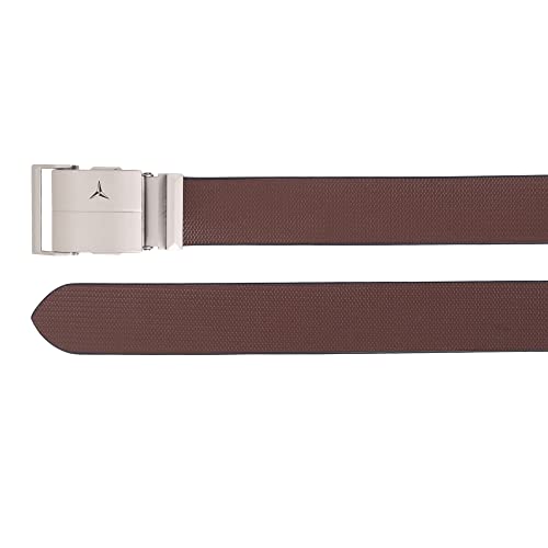 Image of Men's Formal Genuine Leather Auto-lock Adjustable Belt (JAFA-42-BL)