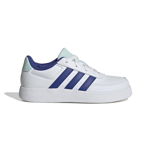 adidas Mixte Breaknet Lifestyle Court Lace Shoes Chaussures de Tennis, Cloud White/Semi Lucid Blue/Halo Mint, 36 2/3 EU adidas Mixte Breaknet Lifestyle Court Lace Shoes Chaussures de Tennis, Cloud White/Semi Lucid Blue/Halo Mint, 36 2/3 EU
