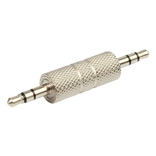 GadgetBite Metal Silver 3 Pole 3.5mm to 3.5mm Male-to Male Plug Stereo Audio Jack Extender Adapter Coupler Connector for Headset/Amplifier/TV/Blue Ray/Car Tablet PC, Computer and Laptop- Pack of 1 (B0CRTMLDF4) Amazon Price History, Amazon Price Tracker