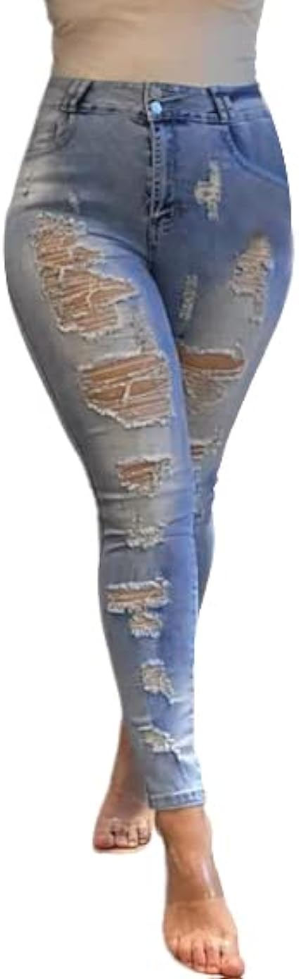 Flamingals Jeans for Women Butt Lifting Stretchy Skinny High Waist at