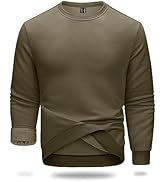 Boladeci Men's Sweatshirt Fleece Lined Crewneck No Hood Long Sleeve Winter Thermal Workout Casual...