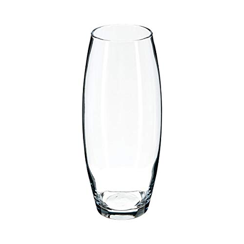 Florero floral curvo transparente H26