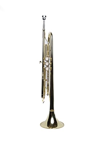 GKW Bb Standard Brass Trumpet for Beginner and Intermediate Players – Student Model with Rich Dark...