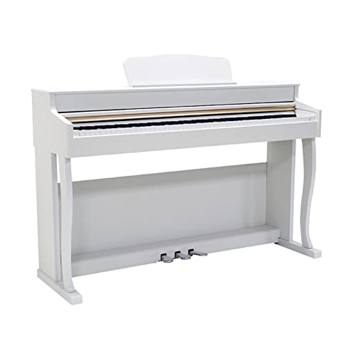 Piano numérique 88 touches pondérées Hammer Action Clavier de piano pleine grandeur Débutant Piano électrique à la maison avec support de meuble et triple pédale (Color : White) - Les Beatles, Paul McCartney, John Lennon, RIngo Starr, George Harrison Piano numérique 88 touches pondérées Hammer Action Clavier de piano pleine grandeur Débutant Piano électrique à la maison avec support de meuble et triple pédale (Color : White)