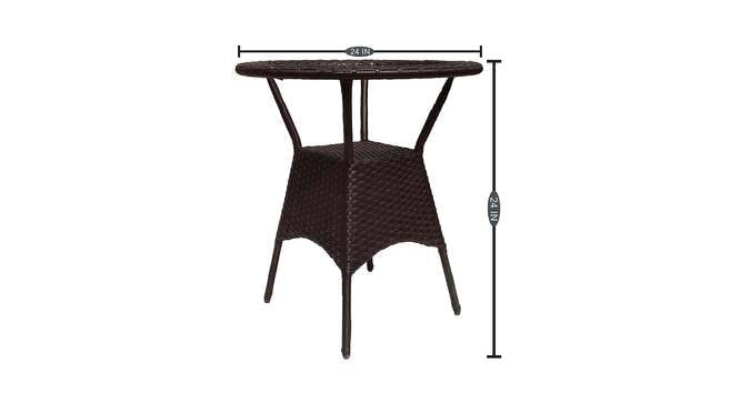 Image of India Rattan Wicker Outdoor Indoor Garden Furniture Set for Tea Coffee Balcony Furniture Lawn Furniture Patio Seating Set 4 Chair 1 Table (Brown1)