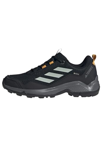 adidas Herren Terrex Eastrail Gore-TEX Hiking Shoes Wanderschuhe, Core Black/Silver/Preloved Yellow, 42 2/3 EU