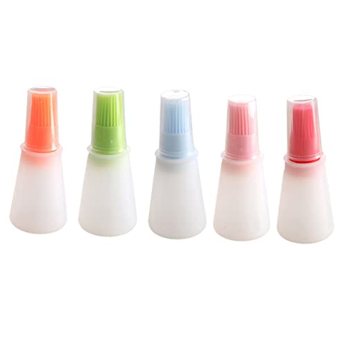 GRIRIW Bbq Tools Set 70ml Oil Bottle Brush 5pcs Grilling Bbq Accessory for Basting Cooking Baking Outdoor Cooking